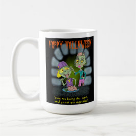 Zombie Mother und Son Halloween Tasse