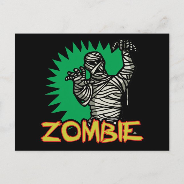 Zombie Mummy Postcard Postkarte (Vorderseite)