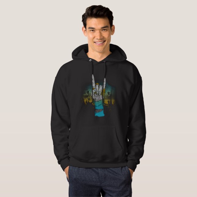 Zombie Music Rock Concert, Hoodie (Vorne ganz)