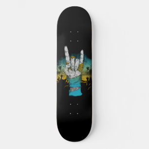 Zombie Music Rock Konzertsymbol Skateboard