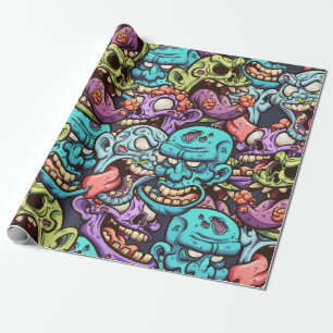 Zombie-Muster Geschenkpapier