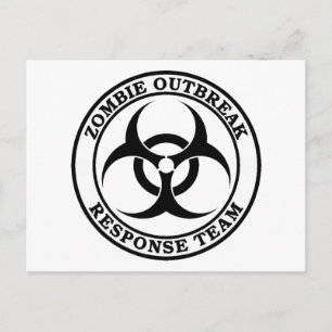 Zombie-Notfallteam (Biogefährdung) Postkarte