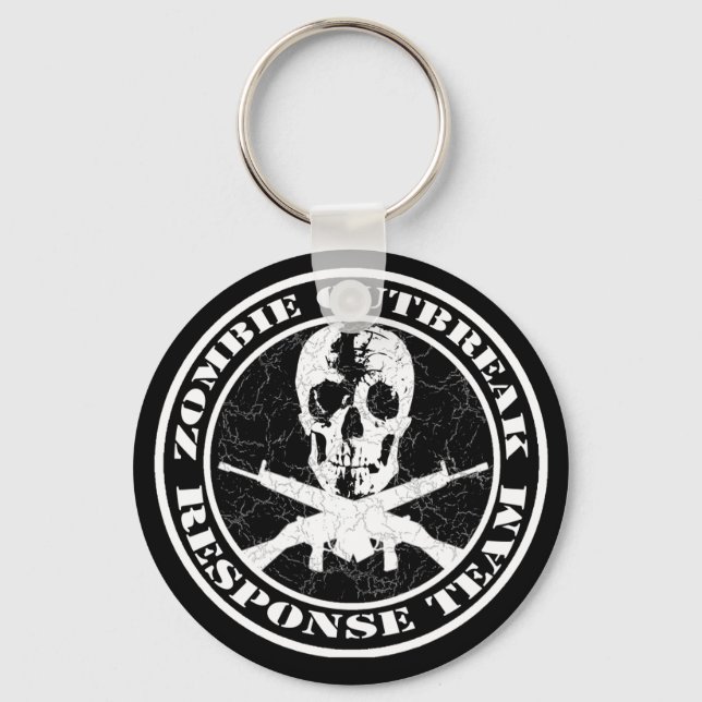 Zombie-Notfallteam Schlüsselanhänger (Vorderseite)