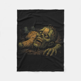 Zombie Npc Teag - Funny Tea G Gamer Meme Halloween Fleecedecke