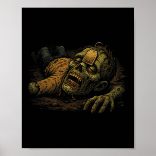 Zombie-Npc-Teag - Lustiger-Tea-G-Gamer-Meme-Hallow Poster