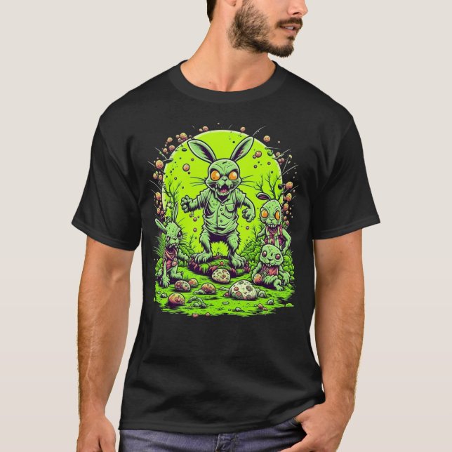 Zombie Oaster Bunny T-Shirt (Vorderseite)