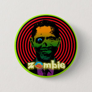Zombie Obama 2012! Button