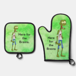 Zombie Ofenhandschuh & Topflappen-Set