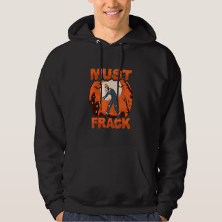 Zombie-Ölfeldarbeiter muss Halloween-Kostüm fracke Hoodie