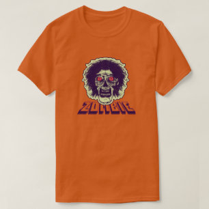 ZOMBIE Orange Eyes Green Hair T-Shirt