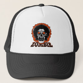 ZOMBIE Orange Eyes Hair Truckerkappe