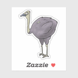 Zombie Ostrich Aufkleber