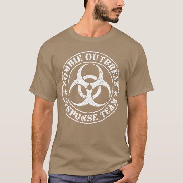 Zombie Outbreak Responseeam White Version Junge T-Shirt (Vorderseite)