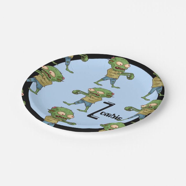Zombie-Paper-Teller Pappteller (Schrägansicht)