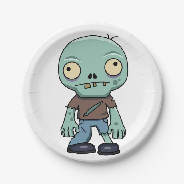 Zombie Pappteller (Vorderseite)