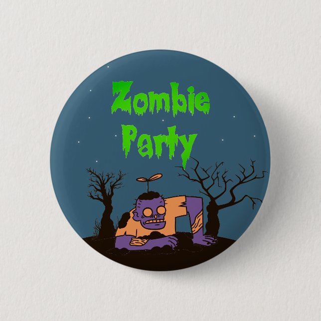 Zombie Party Button (Vorderseite)