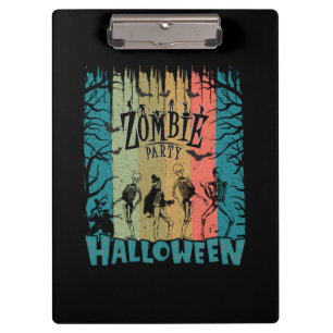 Zombie-Party, Halloween Klemmbrett