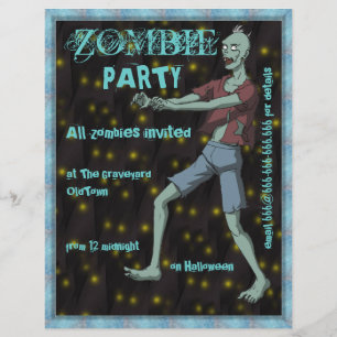 Zombie-Party-Vorlage für