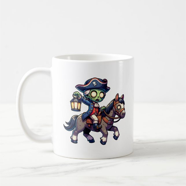 Zombie Paul Revere's Ride Kaffeetasse (Links)
