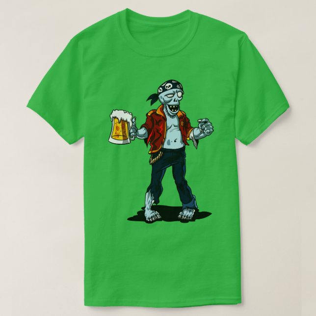 Zombie Pirate Party T-Shirt (Design vorne)