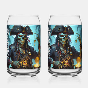 Zombie Pirate Trinkbehälter Set Dosenglas