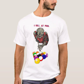 Zombie Pool Spieler Billard Original Kunst T-Shirt