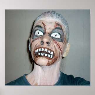 zombie poster zombie face painting