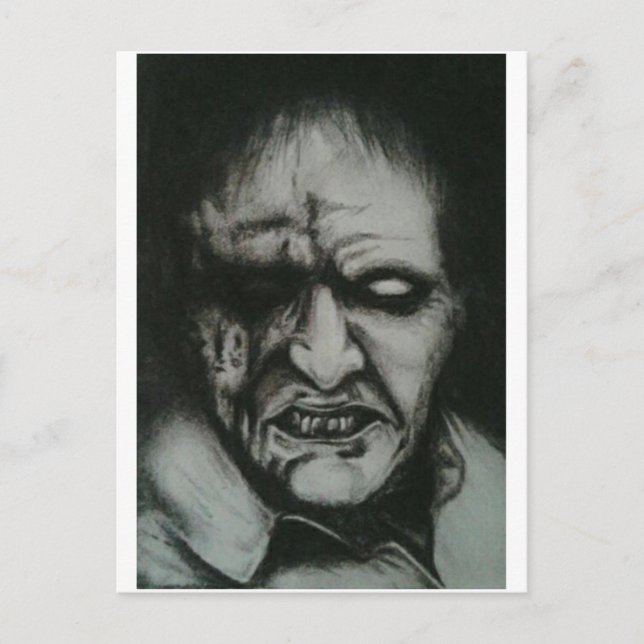 Zombie Postkarte (Vorderseite)