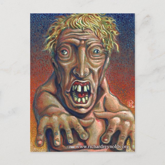 Zombie Postkarte (Vorderseite)
