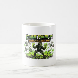 Zombie Power Up Gamer Grafik Kaffeetasse