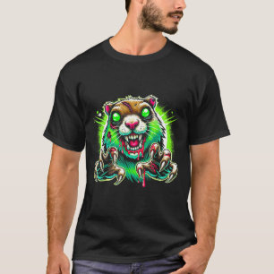 Zombie-Präriehund-Halloween-Horror T-Shirt