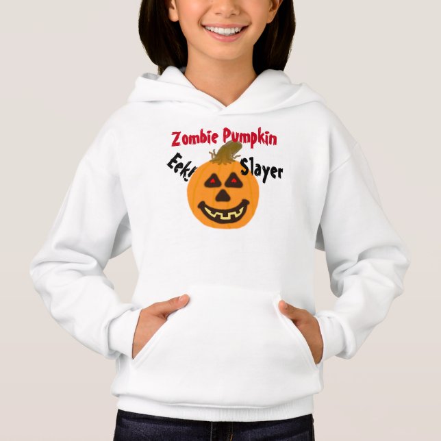 Zombie Pumpkin Slayer Hoodie (Vorderseite)