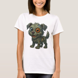 Zombie Puppy Niedlich Halloween Hundeshirt T-Shirt