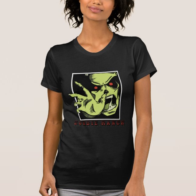 Zombie-Ranch-Angriff T-Shirt (Vorderseite)