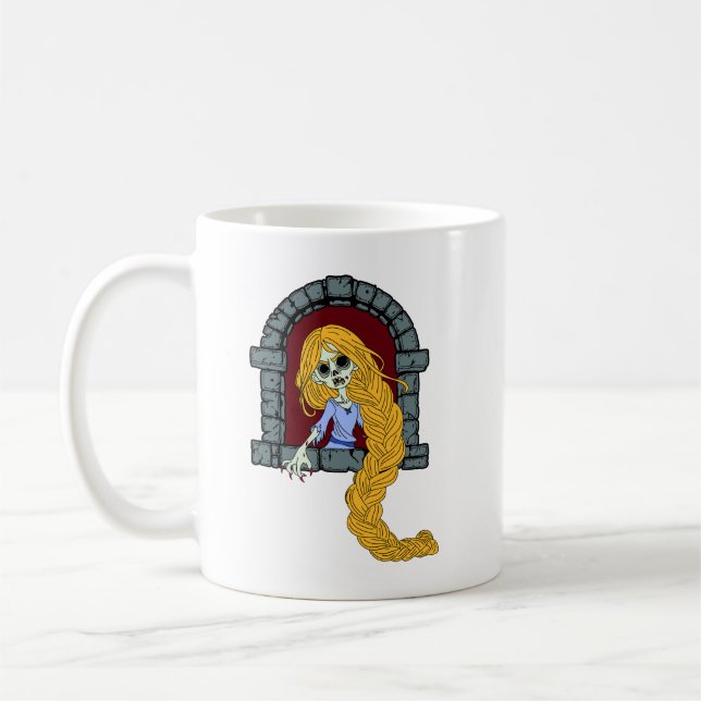 Zombie Rapunzel Kaffeetasse (Links)