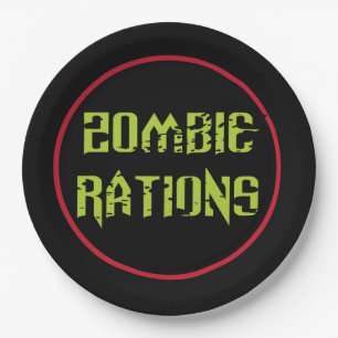Zombie-Rationen Pappteller