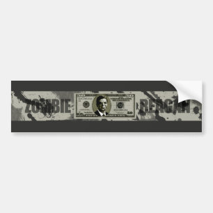 Zombie Reagan Autoaufkleber