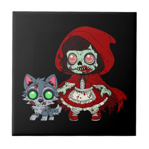 Zombie Red Riding Hood Fliese