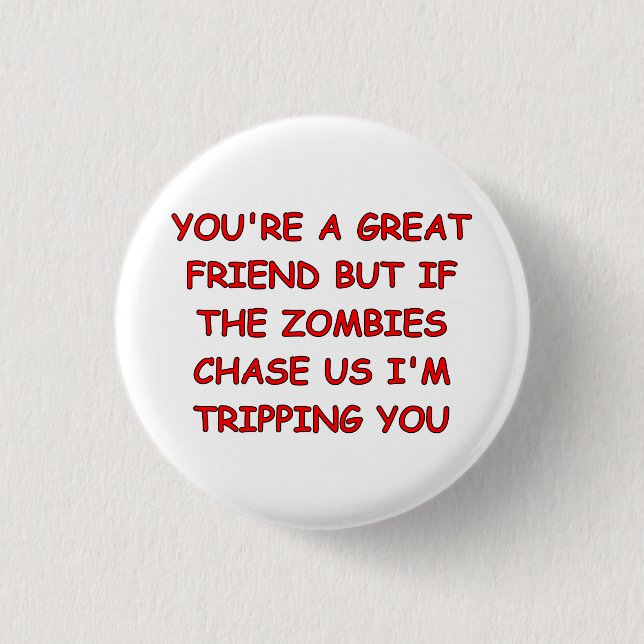 Zombie-Reise Button (Vorderseite)
