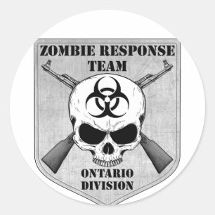 Zombie Response Team: Abteilung Ontario Runder Aufkleber