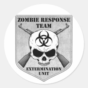 Zombie Response Team Runder Aufkleber