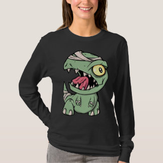 Zombie Rex Dinosaur  For Boys Mummy Halloween T-Shirt