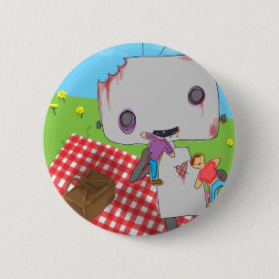 Zombie-Roboter: Essen der Plätzchen Button