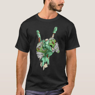 Zombie Rock Hand Holding Mummy Gaming Controller T-Shirt