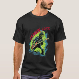 Zombie Rock Zombie spielt elektrische Gitarre Slay T-Shirt