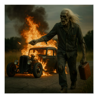 Zombie Rodder Artwork Poster