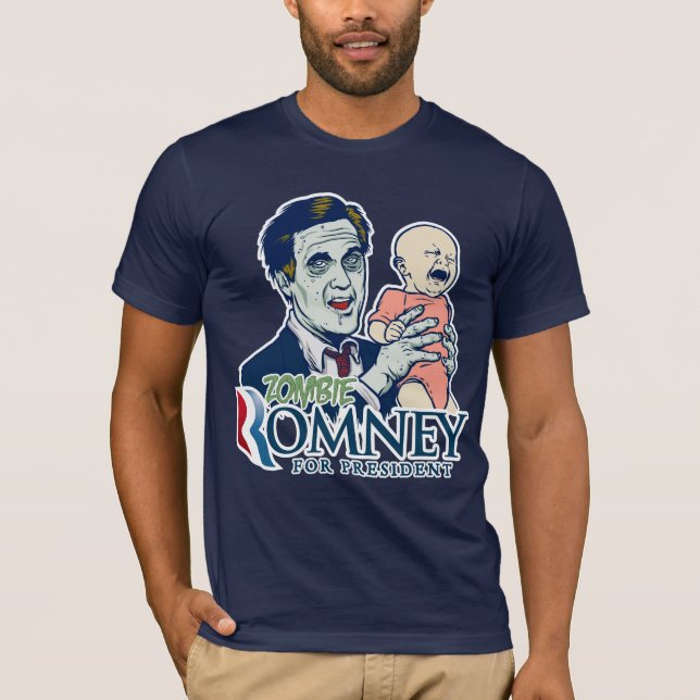 Zombie Romney für Präsidenten Shirt (Vorderseite)