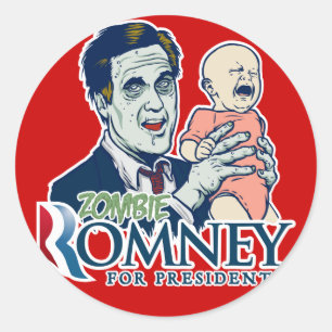 Zombie Romney Sticker