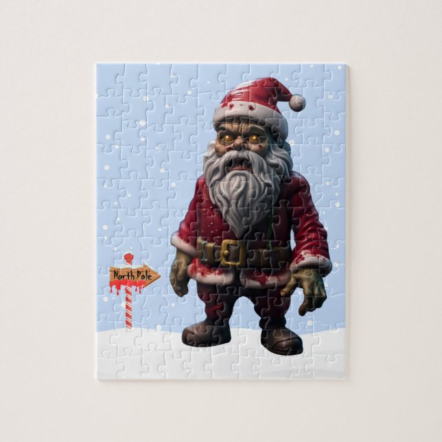 Zombie Santa Claus Puzzle (Vertikal)