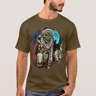 Zombie Santa Funny Sarcastic Ugly Weihnachten T-Shirt